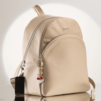 Bolso Mujer Cierre Diagonal Beige Ref. 2501103