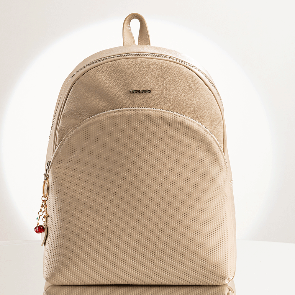 Bolso Mujer Cierre Diagonal Beige 2501103-3