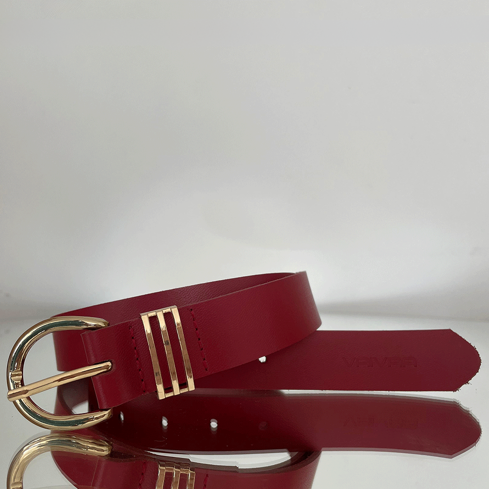 Cinturon Mujer Clasico Rojo 2503110-02-1