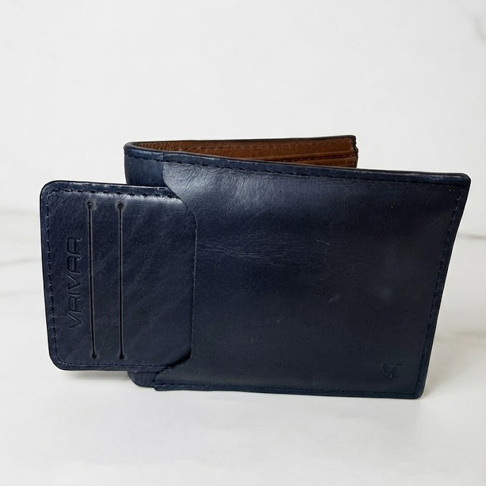Billetera Hombre Clasica con Portadocumentos Gris Oceano 262201-1