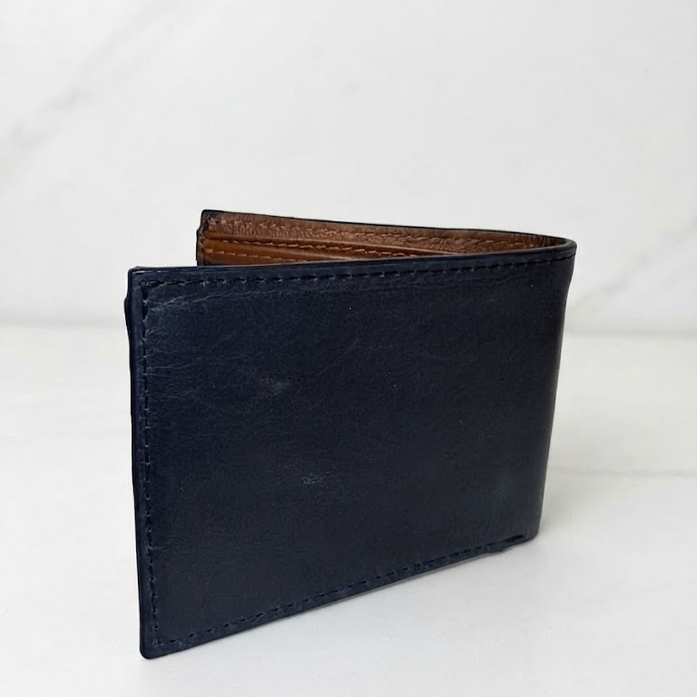 Billetera Hombre Clasica con Portadocumentos Gris Oceano 262201-2