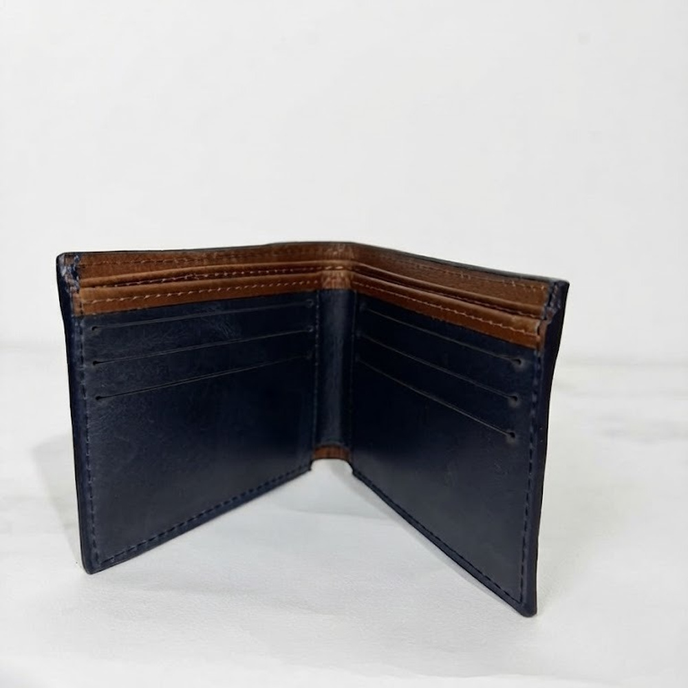 Billetera Hombre Clasica con Portadocumentos Gris Oceano 262201-3
