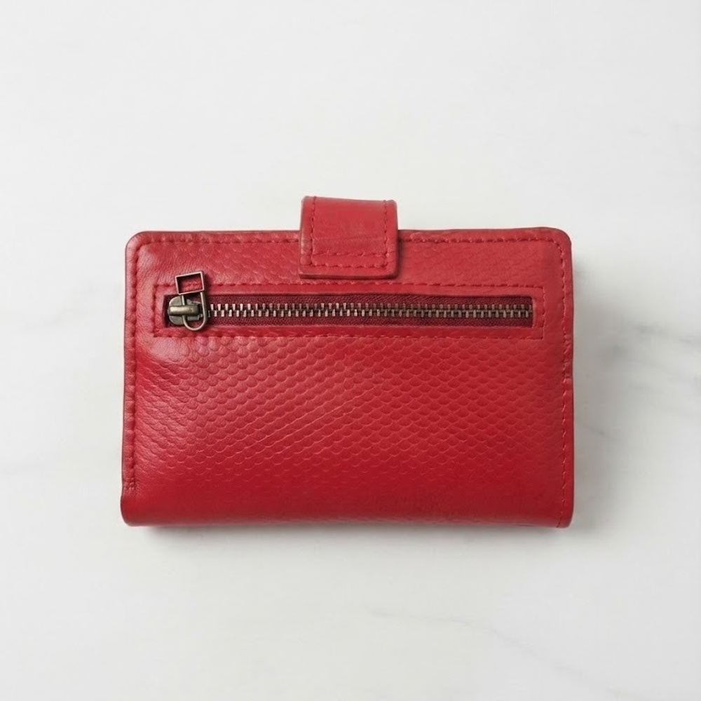 Billetera Mujer Larga Rojo 261209-3
