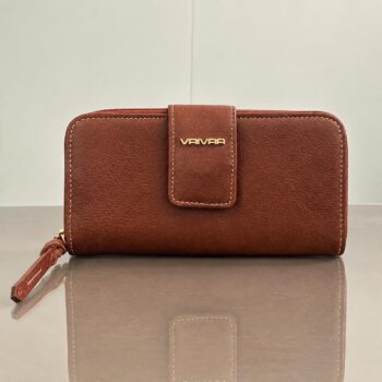 Billetera Mujer Portacelular Café Ref. 251201