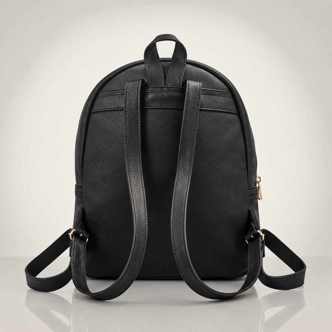 Bolso Mujer Cierre Diagonal Negro 251203-2