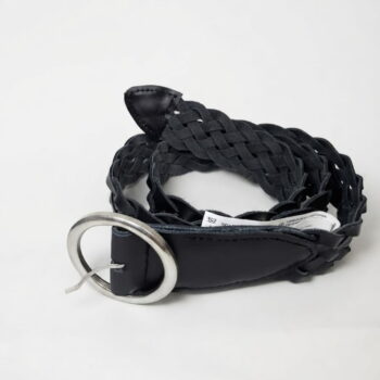 Cinturón Mujer Trenzado Negro Ref. 261205